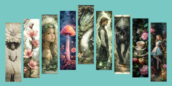polymer clay transfer sheets fantasy bookmark designs