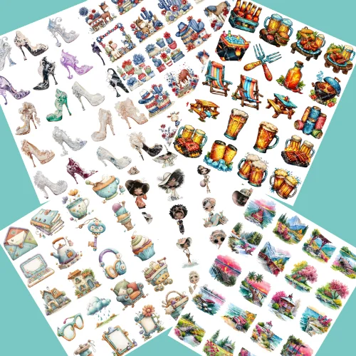 polymer clay water soluble transfer charms designs