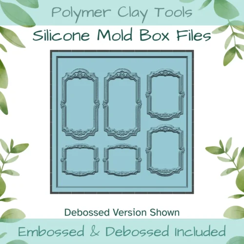 Ornate Frames Silicone Mold Box to 3D Print - Image 1