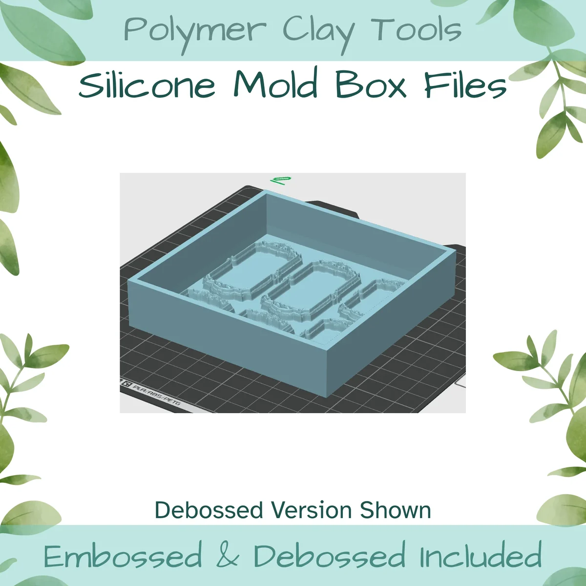Ornate Frames Silicone Mold Box to 3D Print