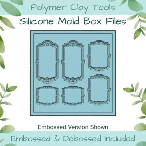 Ornate Frames Silicone Mold Box to 3D Print - Image 3