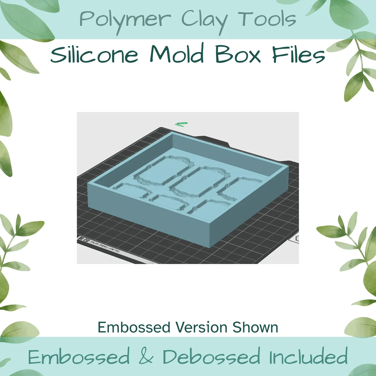 Ornate Frames Silicone Mold Box to 3D Print