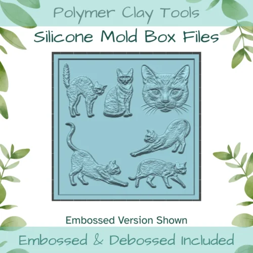Halloween Cats Silicone Mold Box to 3D Print - Image 3