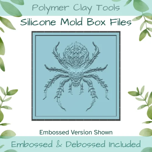 Halloween Spider Silicone Mold Box to 3D Print - Image 3