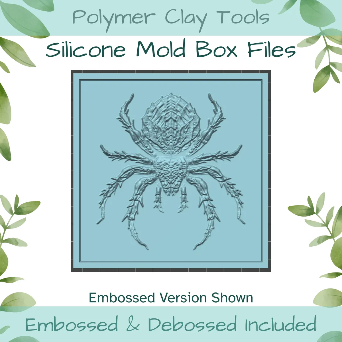 Halloween Spider Silicone Mold Box to 3D Print