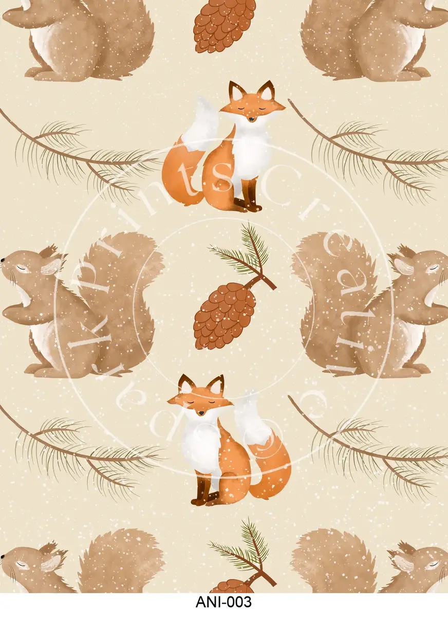 Animal & Wildlife Designs Transfer Sheet Image ANI-003