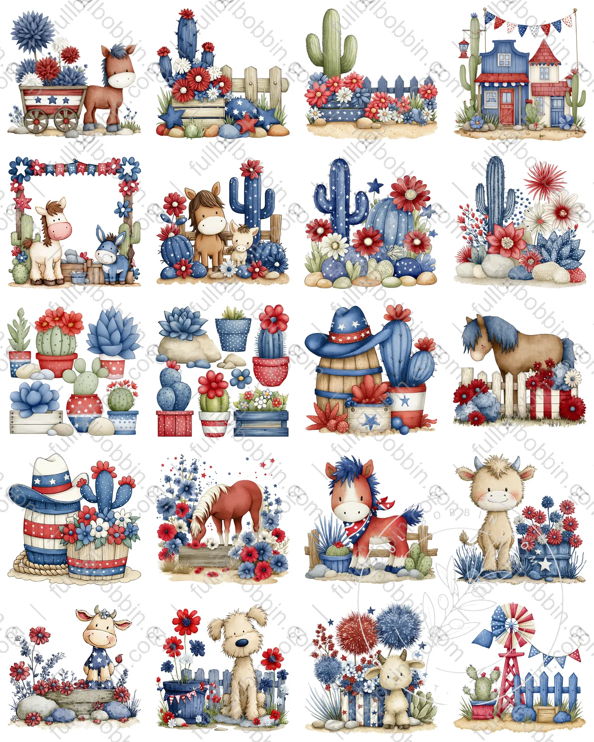 American West Charms Set for Water Soluble Paper