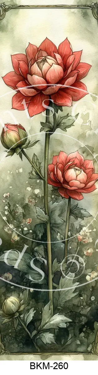 Printable Bookmark Image for Polymer Clay Transfers BKM-260