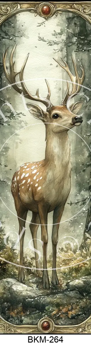 Printable Bookmark Image for Polymer Clay Transfers BKM-264