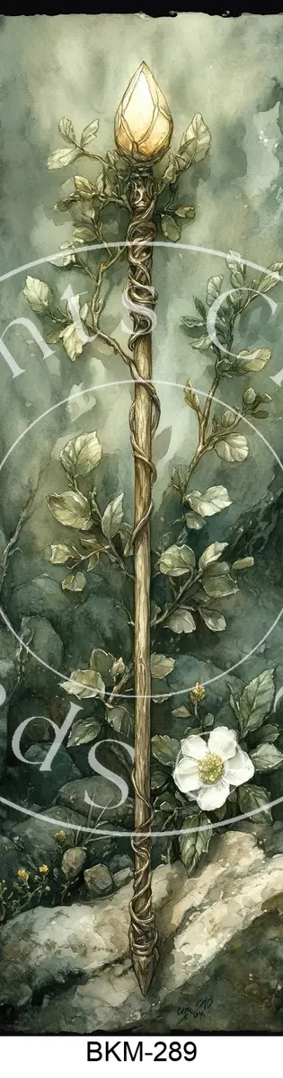 Printable Bookmark Image for Polymer Clay Transfers BKM-289
