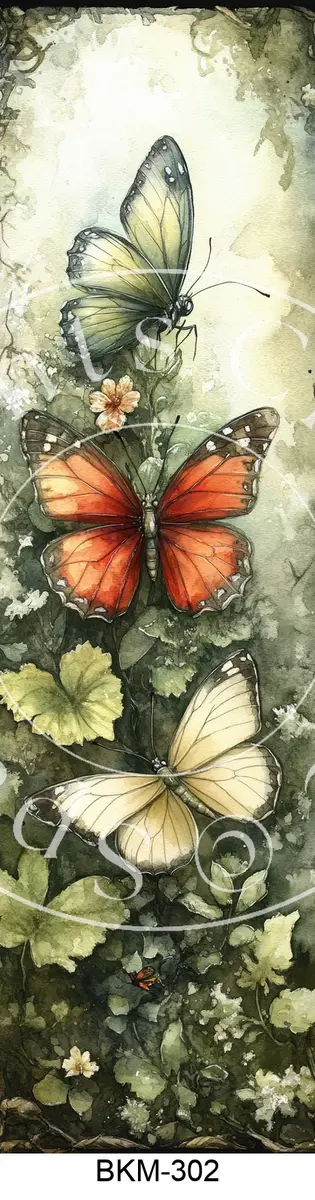 Printable Bookmark Image for Polymer Clay Transfers BKM-302