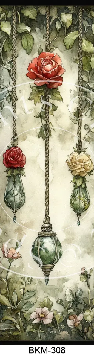 Printable Bookmark Image for Polymer Clay Transfers BKM-308