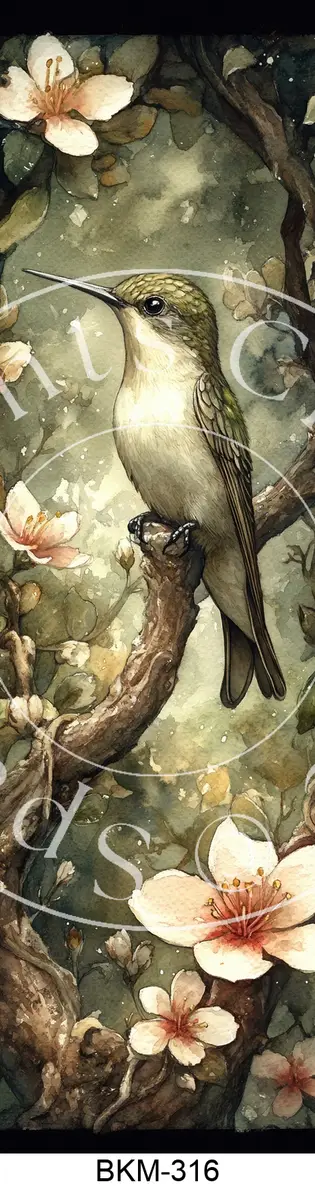 Printable Bookmark Image for Polymer Clay Transfers BKM-316