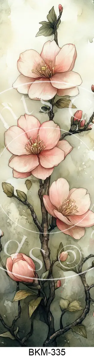 Printable Bookmark Image for Polymer Clay Transfers BKM-335