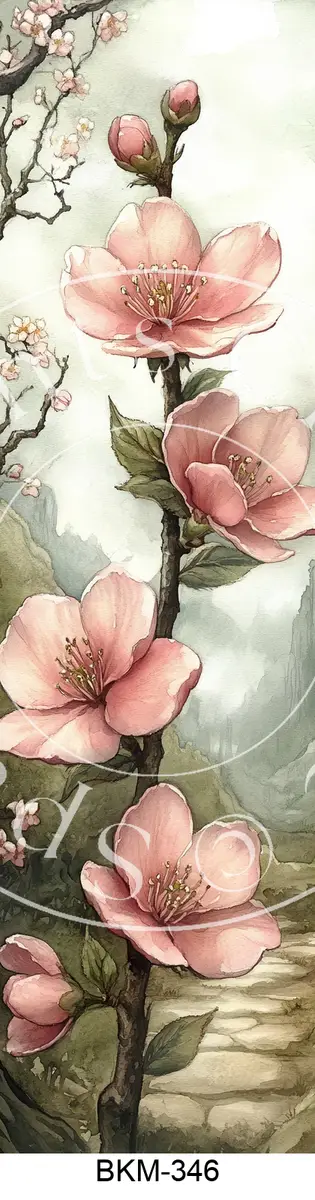Printable Bookmark Image for Polymer Clay Transfers BKM-346