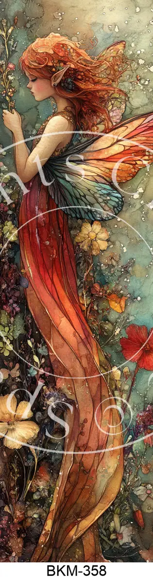 Printable Bookmark Image for Polymer Clay Transfers BKM-358