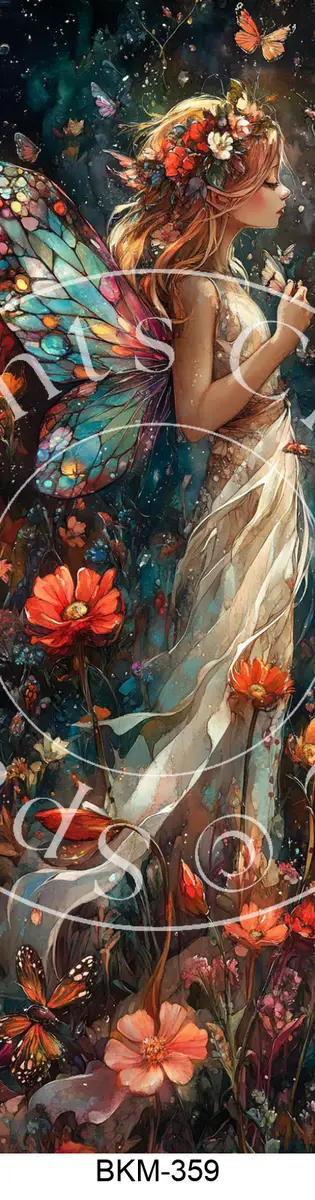 Printable Bookmark Image for Polymer Clay Transfers BKM-359
