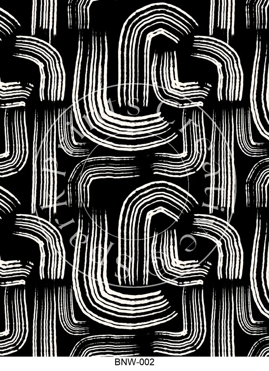 Black & White Patterns Transfer Sheet Image BNW-002