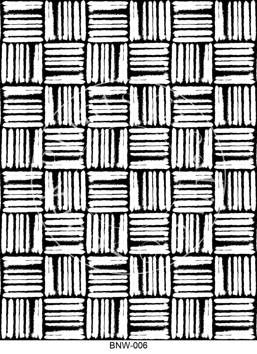 Black & White Patterns Transfer Sheet Image BNW-006