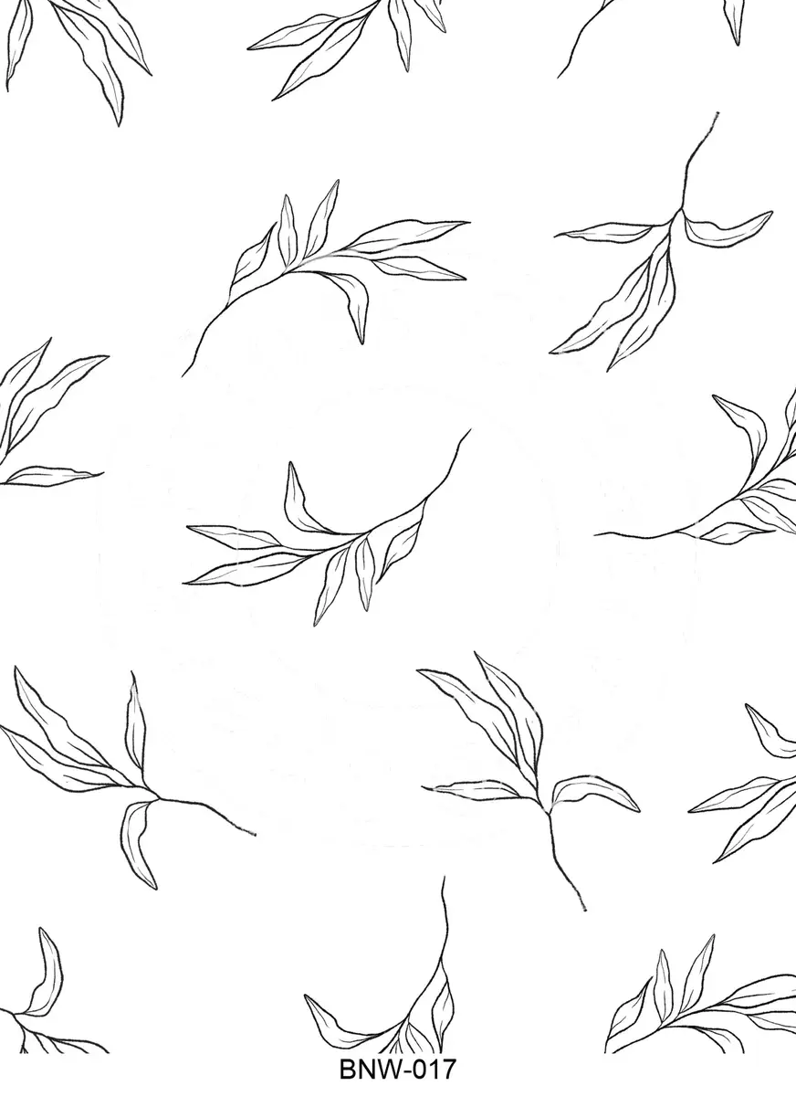 Black & White Patterns Transfer Sheet Image BNW-017