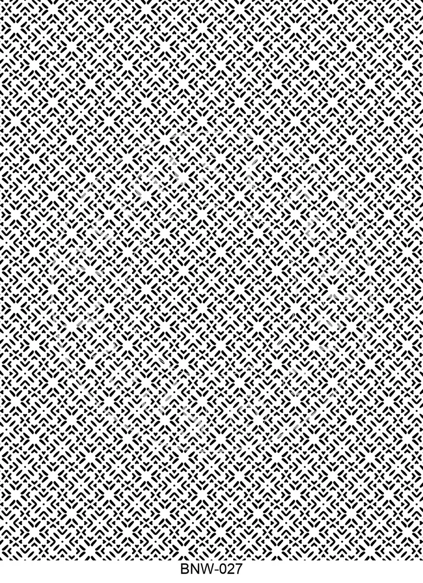 Black & White Patterns Transfer Sheet Image BNW-027