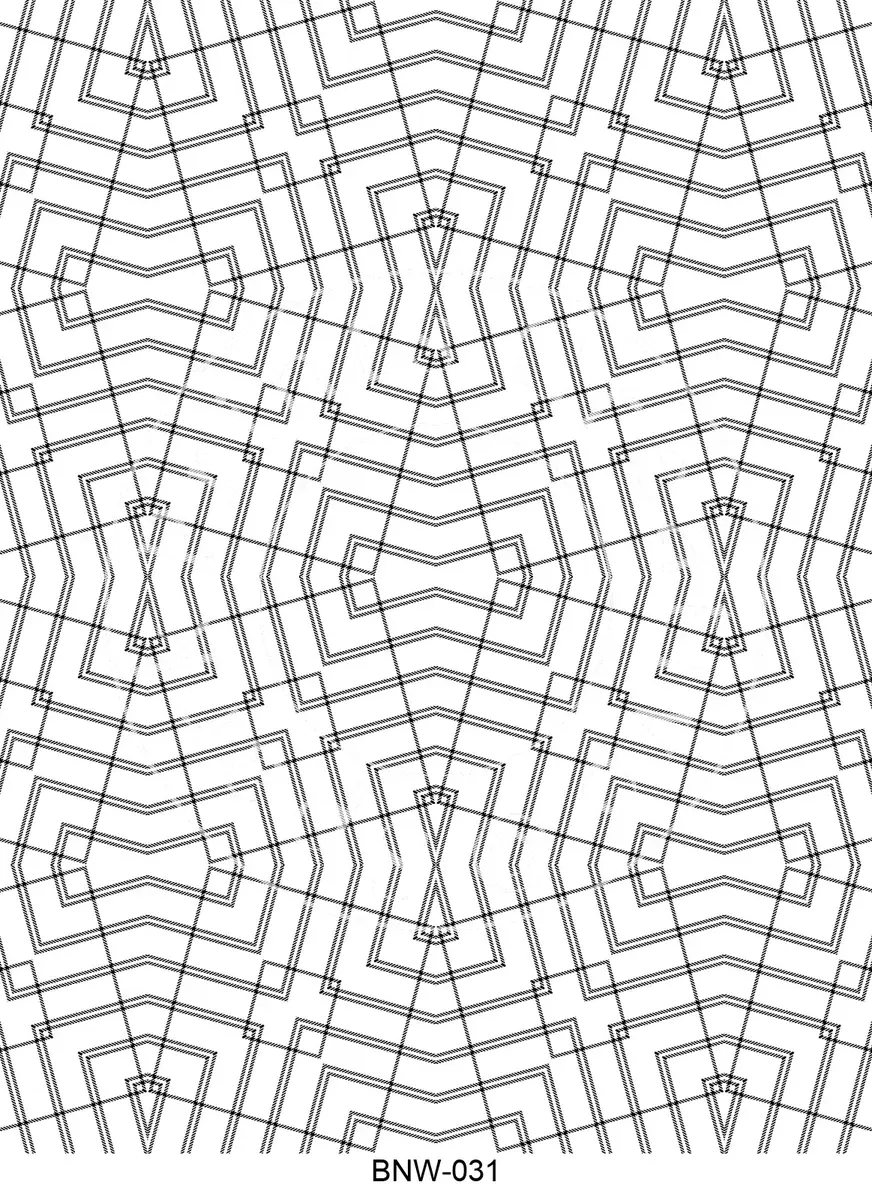 Black & White Patterns Transfer Sheet Image BNW-031