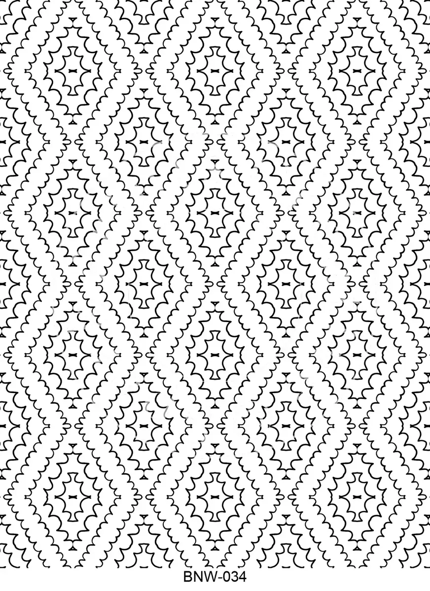 Black & White Patterns Transfer Sheet Image BNW-034