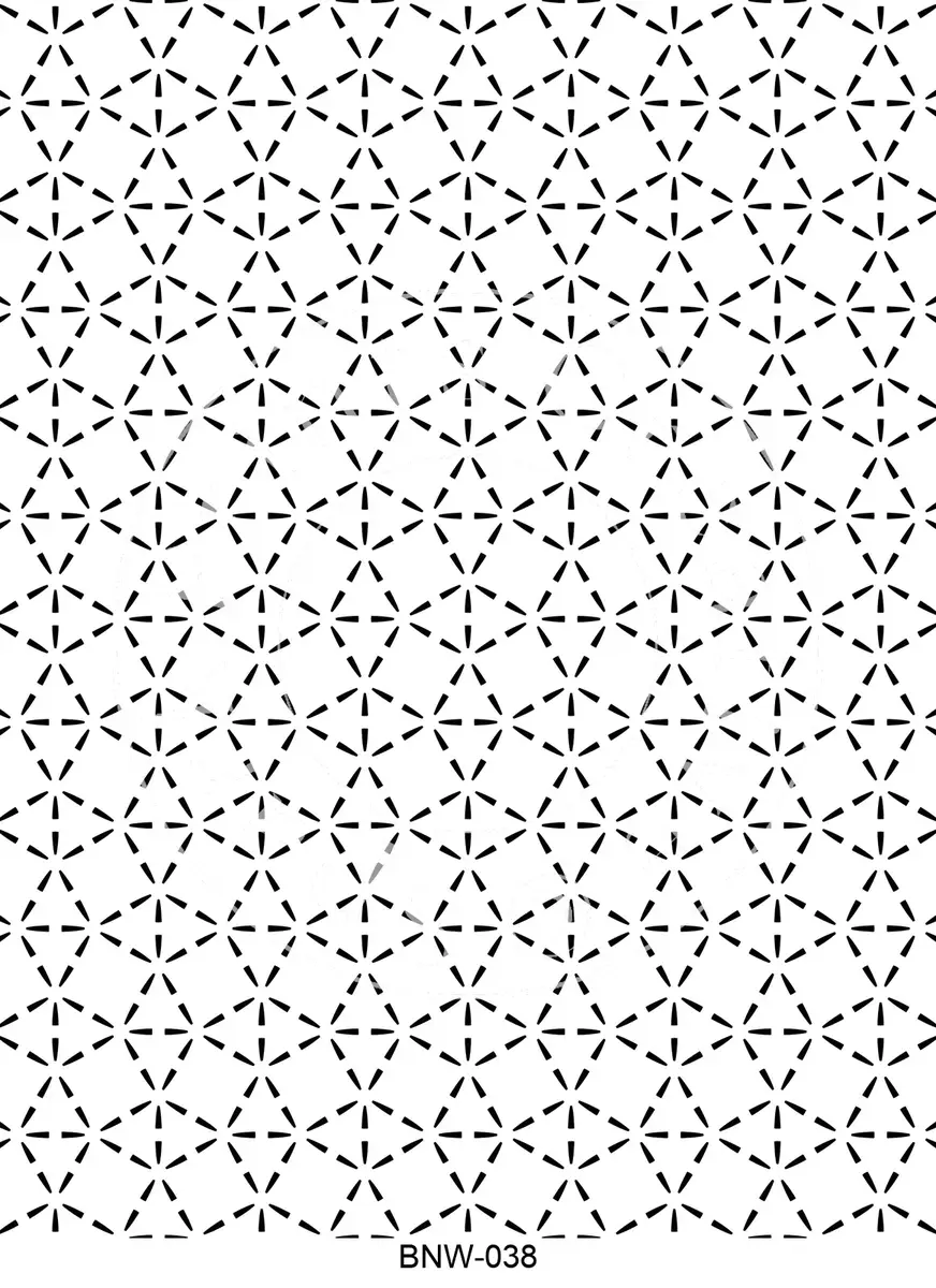 Black & White Patterns Transfer Sheet Image BNW-038