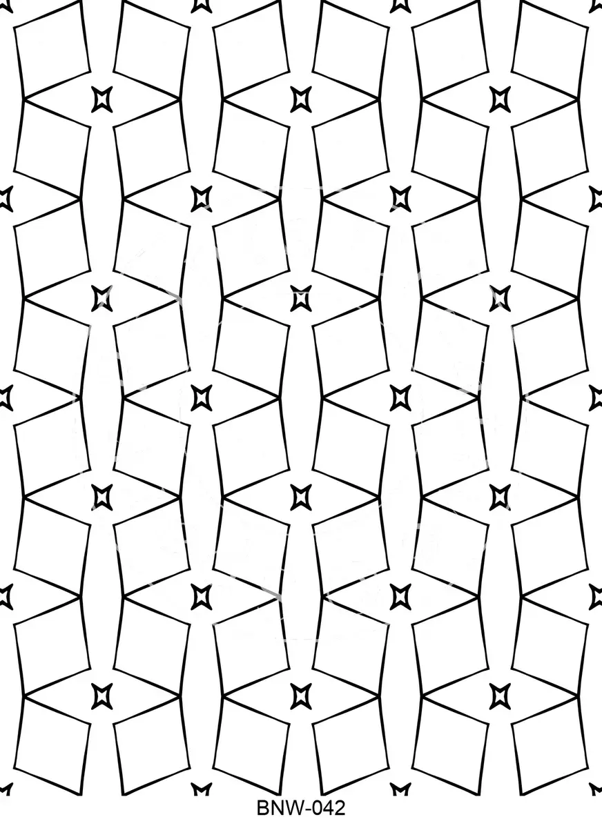 Black & White Patterns Transfer Sheet Image BNW-042