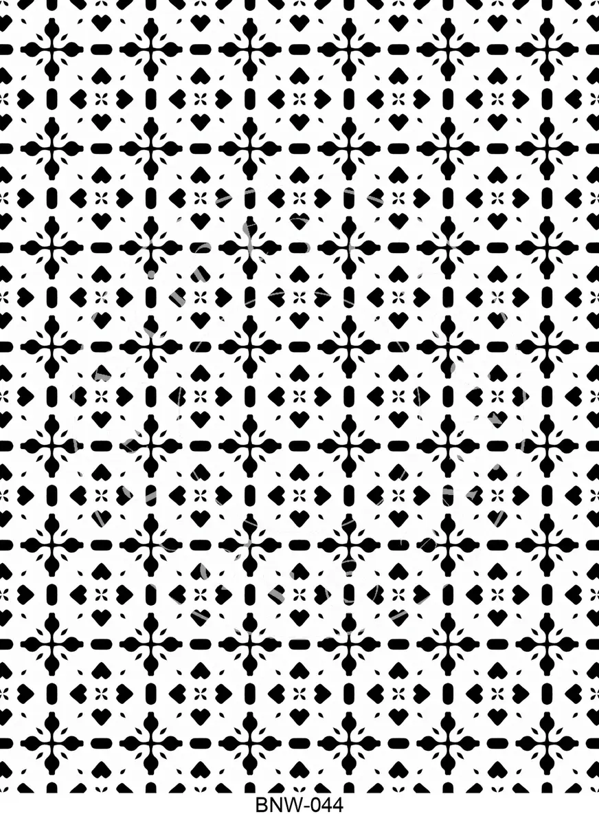 Black & White Patterns Transfer Sheet Image BNW-044