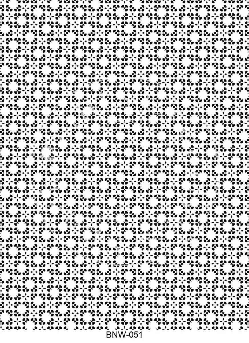Black & White Patterns Transfer Sheet Image BNW-051