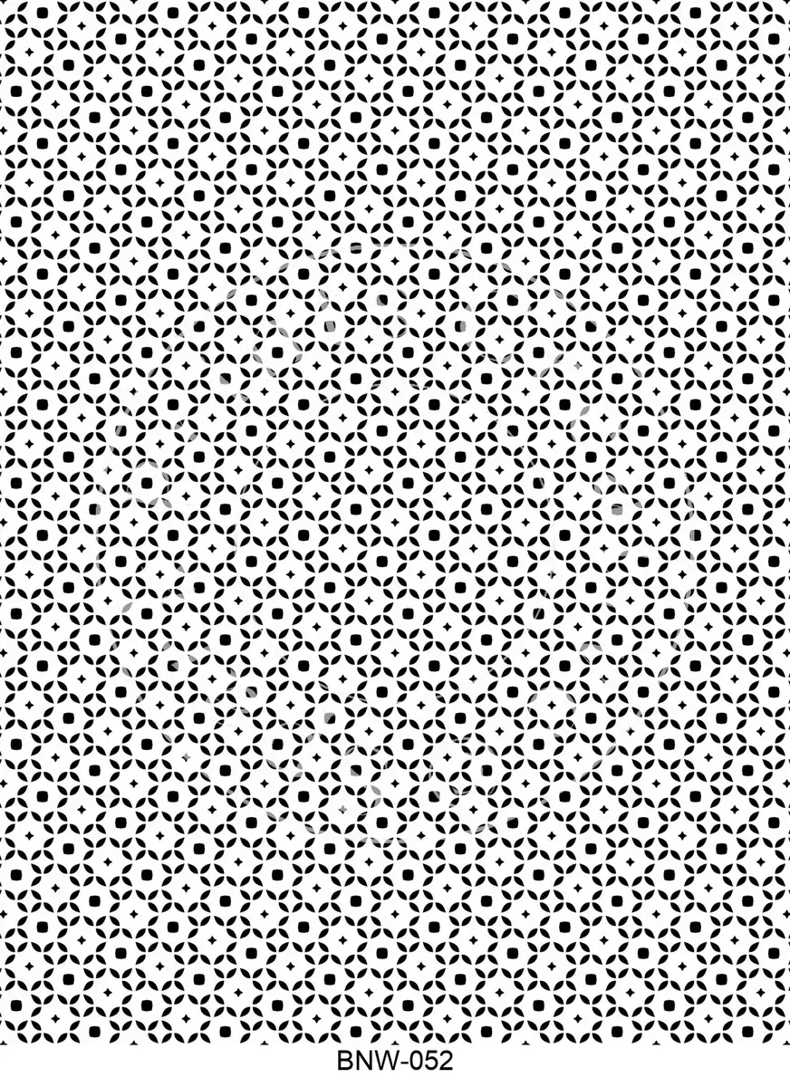 Black & White Patterns Transfer Sheet Image BNW-052