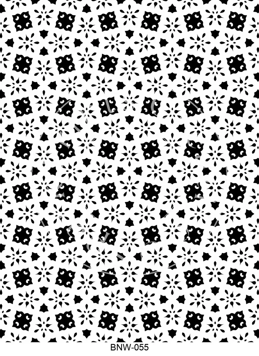 Black & White Patterns Transfer Sheet Image BNW-055