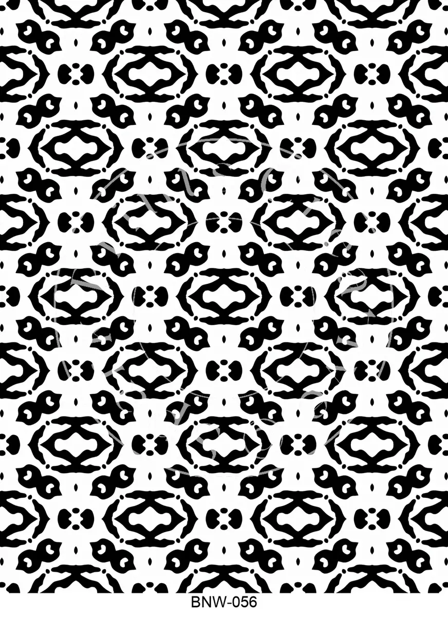 Black & White Patterns Transfer Sheet Image BNW-056