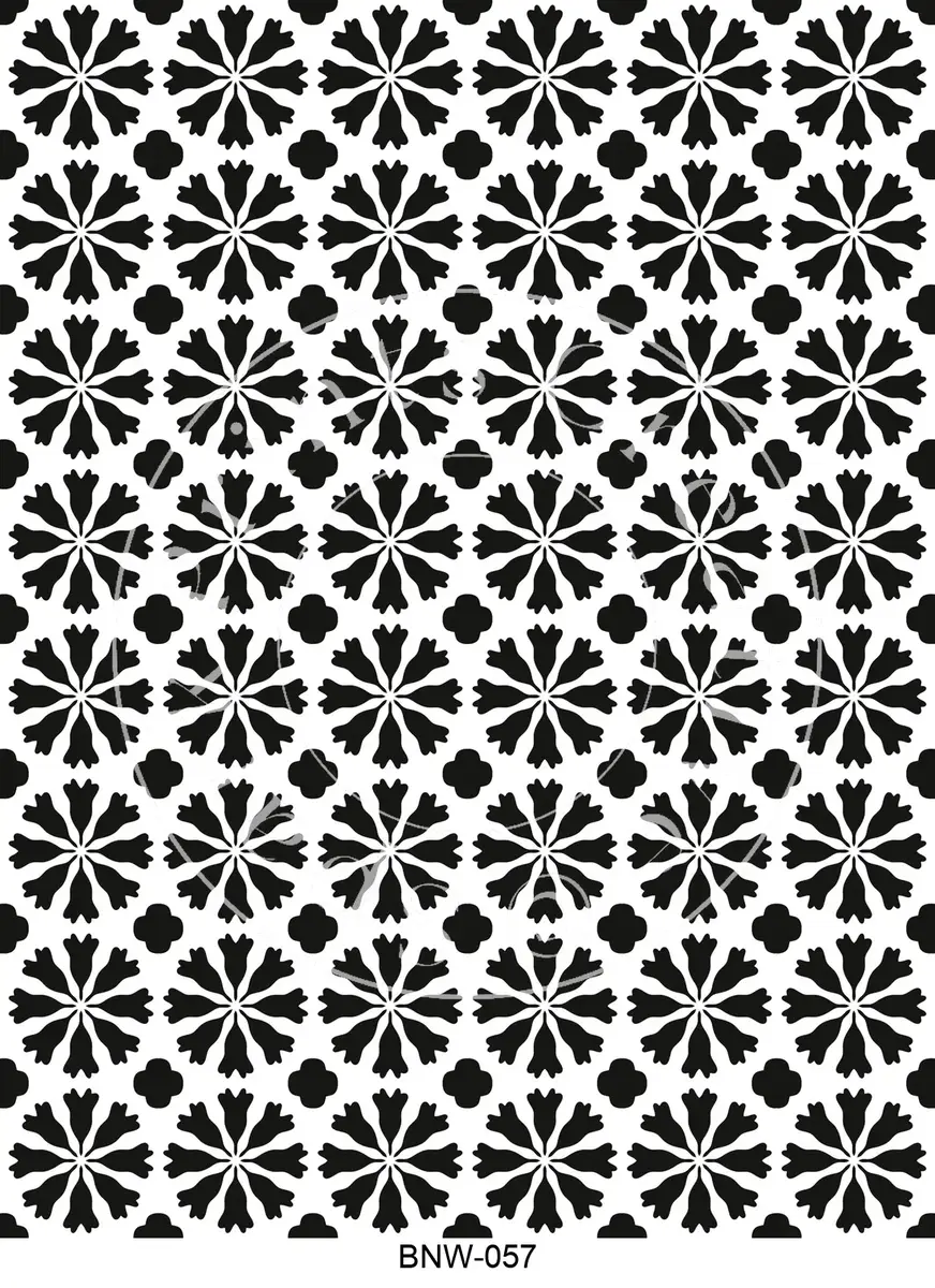 Black & White Patterns Transfer Sheet Image BNW-057