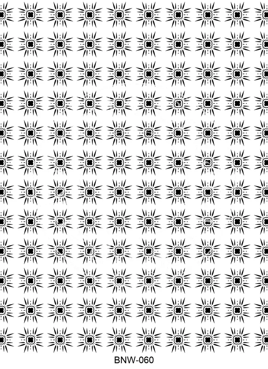 Black & White Patterns Transfer Sheet Image BNW-060