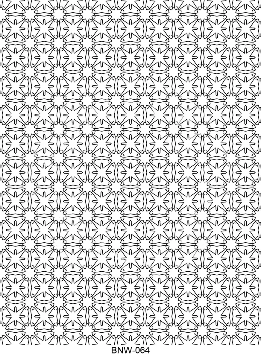 Black & White Patterns Transfer Sheet Image BNW-064