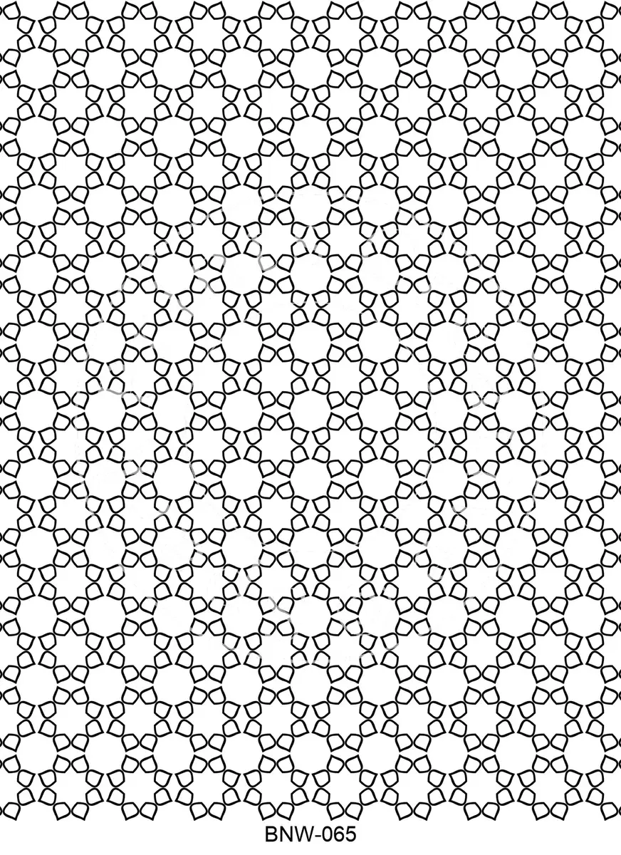 Black & White Patterns Transfer Sheet Image BNW-065