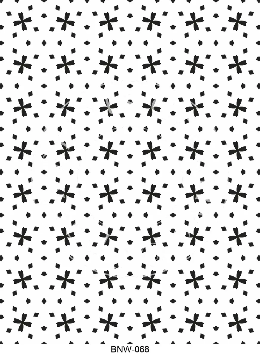 Black & White Patterns Transfer Sheet Image BNW-068