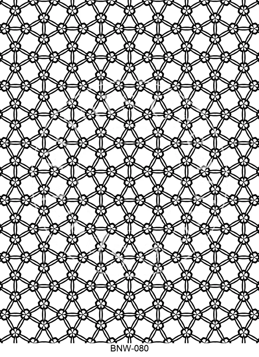 Black & White Patterns Transfer Sheet Image BNW-080