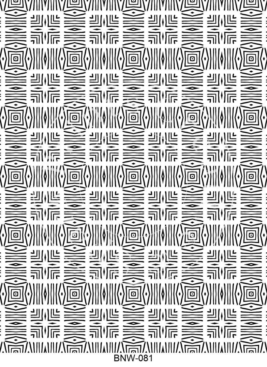 Black & White Patterns Transfer Sheet Image BNW-081