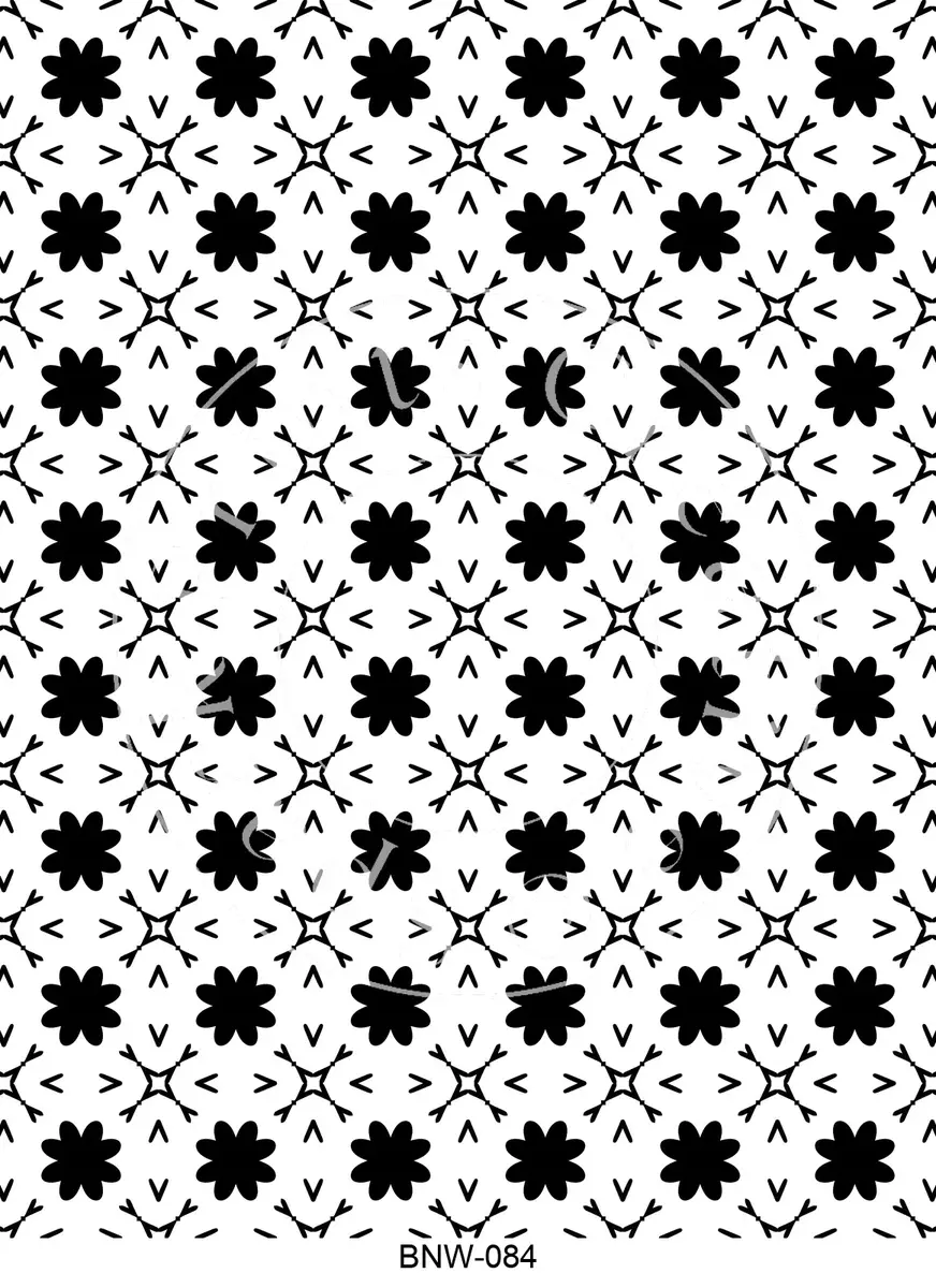 Black & White Patterns Transfer Sheet Image BNW-084