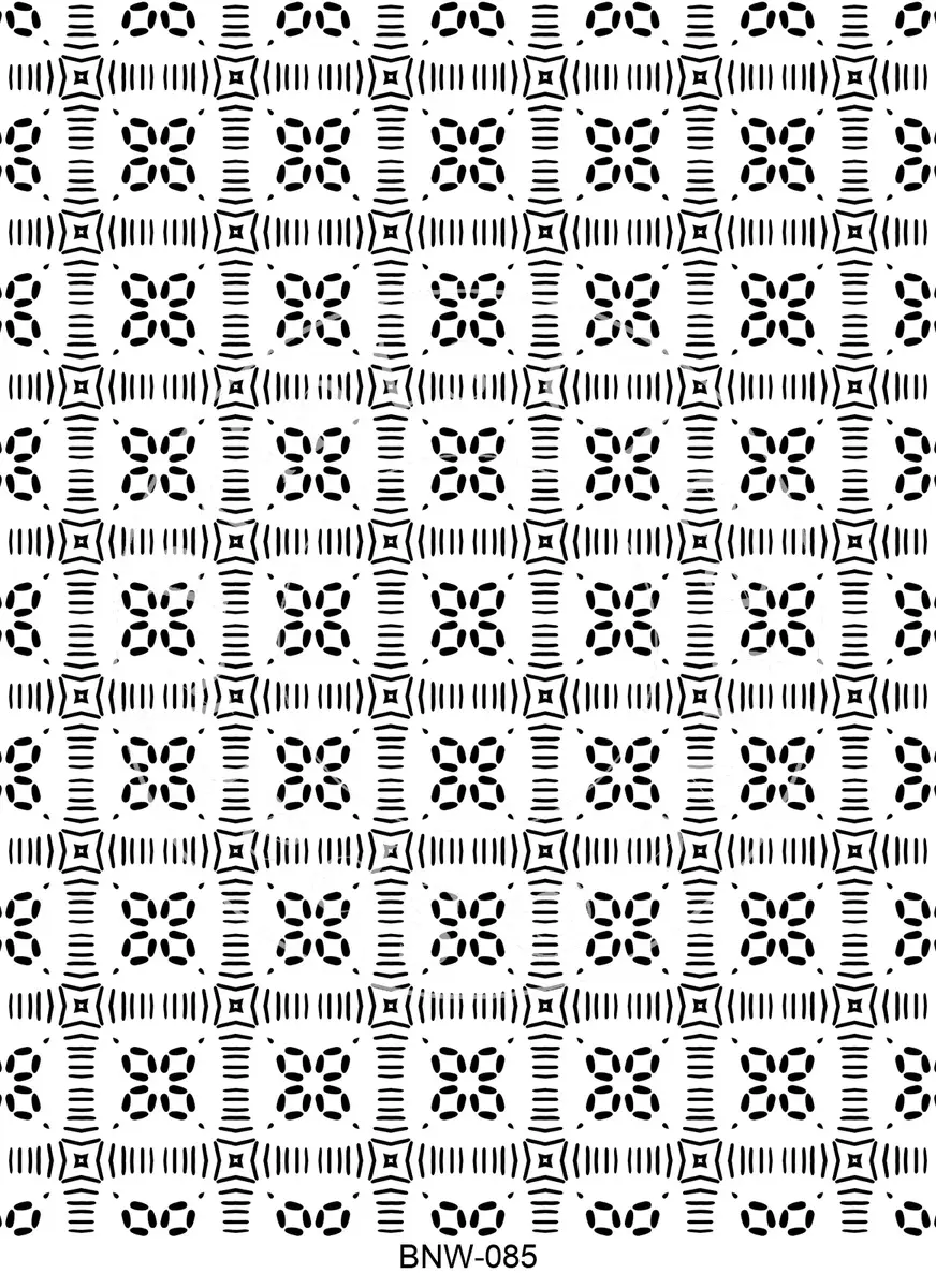 Black & White Patterns Transfer Sheet Image BNW-085