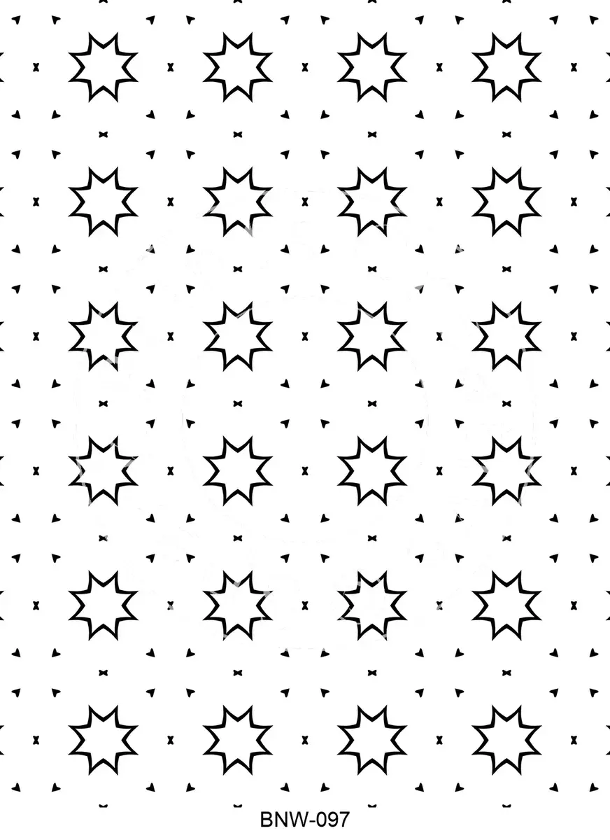 Black & White Patterns Transfer Sheet Image BNW-097