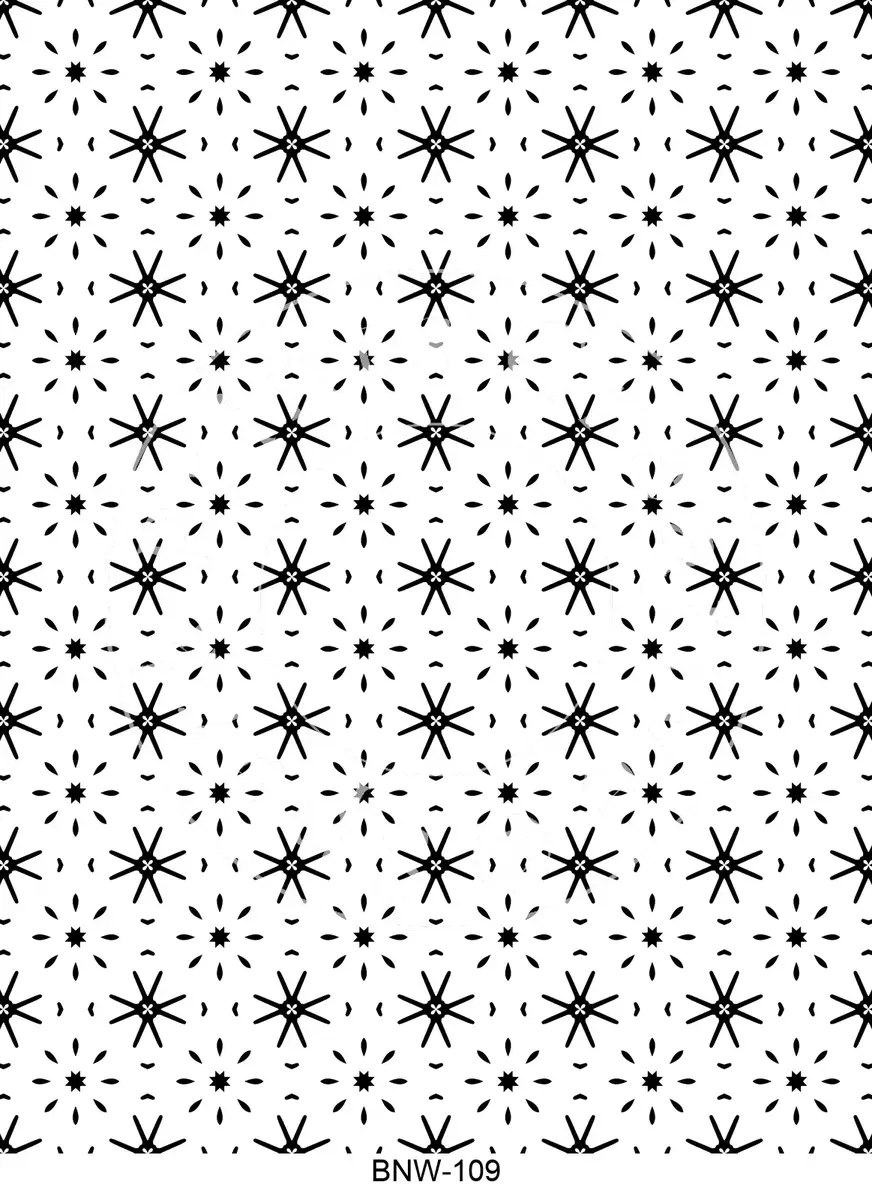 Black & White Patterns Transfer Sheet Image BNW-109