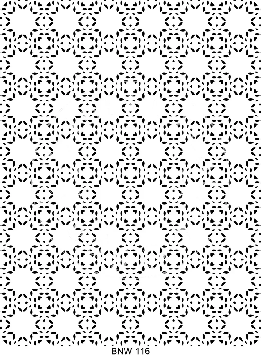 Black & White Patterns Transfer Sheet Image BNW-116