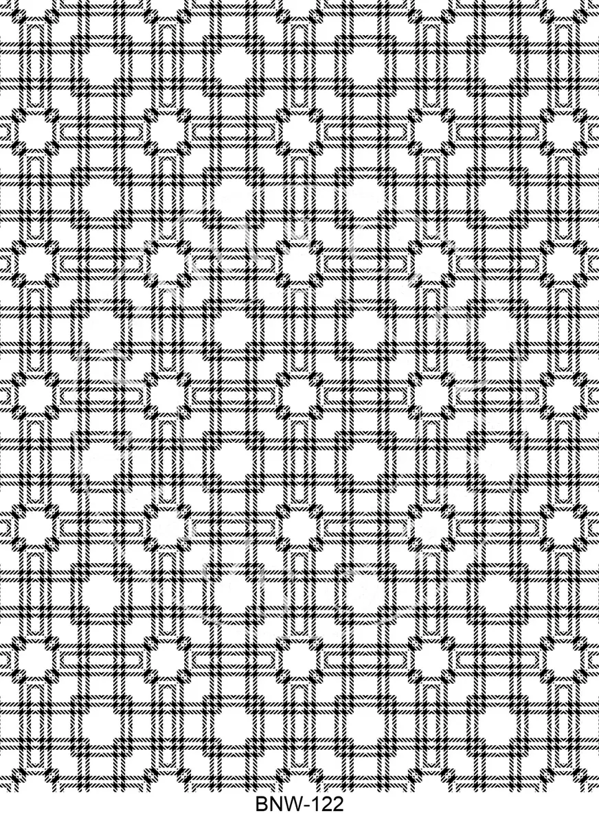 Black & White Patterns Transfer Sheet Image BNW-122