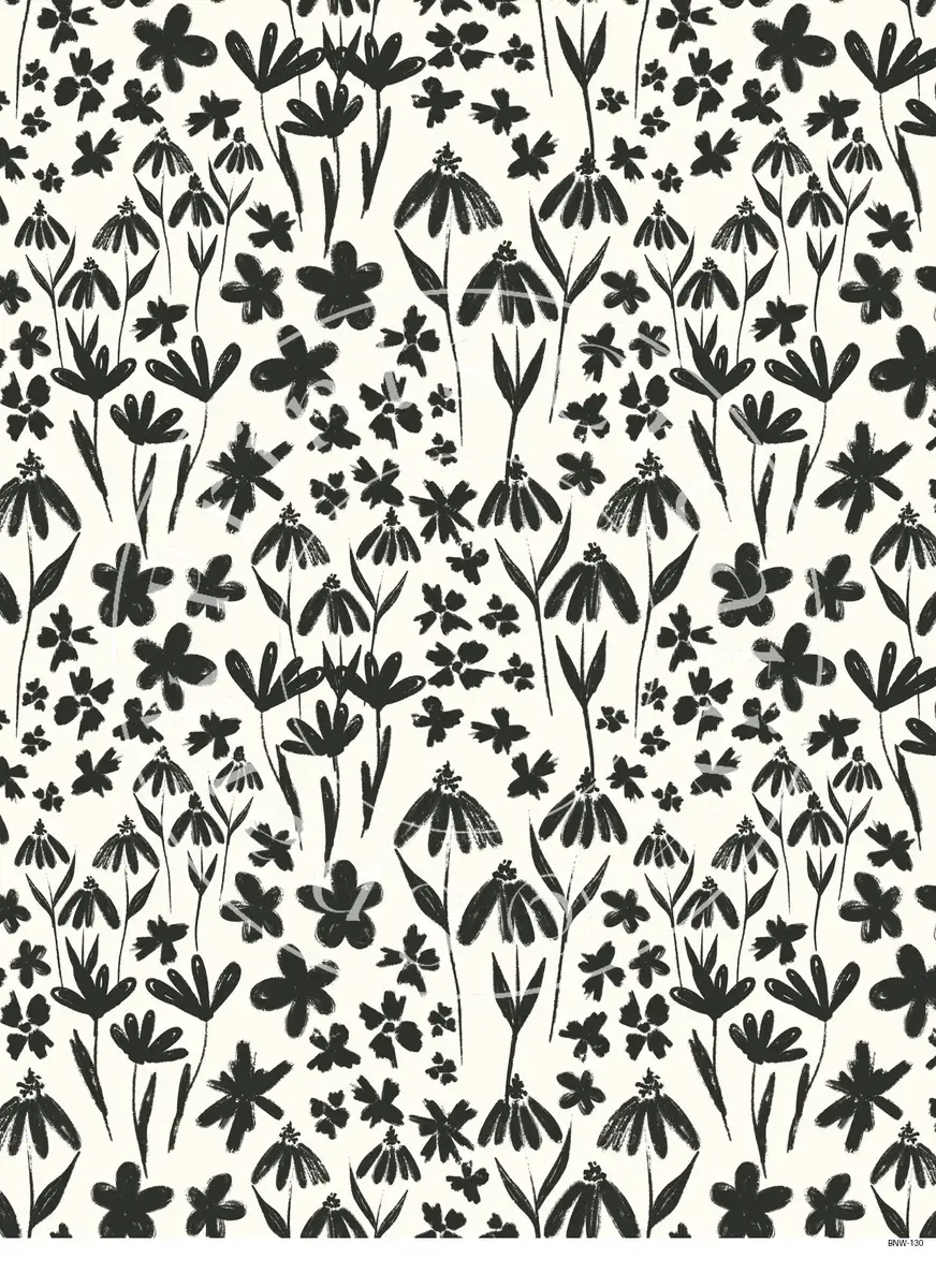 Black & White Patterns Transfer Sheet Image BNW-130