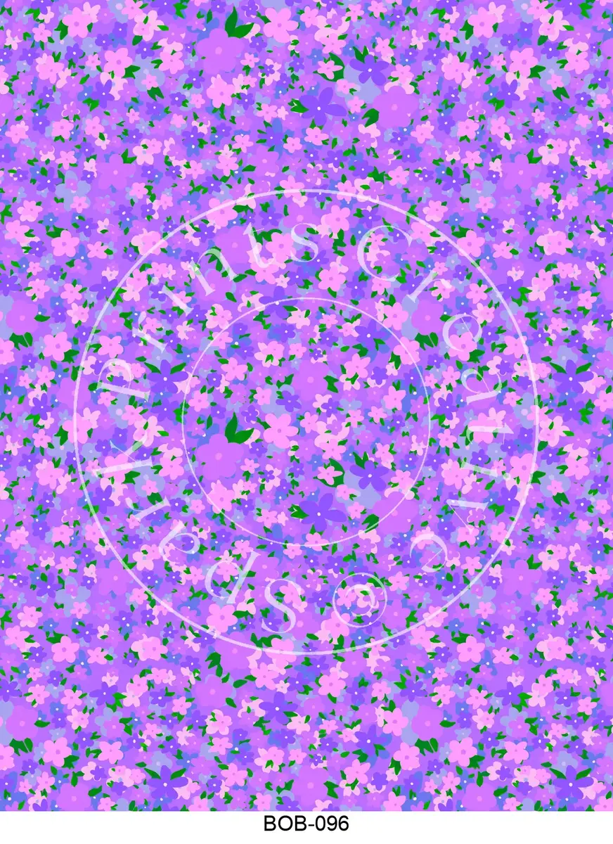 Bright Colored Botanicals Transfer Sheet Image BOB-096