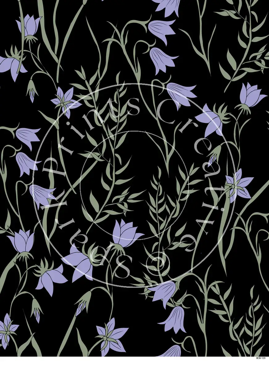 Bright Colored Botanicals Transfer Sheet Image BOB-129